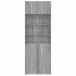 Armario de madera ingeniería gris Sonoma 80x42,5x225