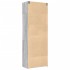Armario de madera ingeniería gris Sonoma 80x42,5x225