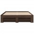 Estructura de cama sin colchón madera marrón roble 140x200