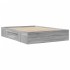 Estructura de cama madera de ingeniería gris Sonoma 120x190