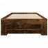 Estructura de cama sin colchón madera roble ahumado 100x200