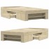 Estructura de cama sin colchón madera roble Sonoma 90x200