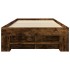 Estructura de cama sin colchón madera roble ahumado 90x190