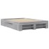 Estructura de cama madera de ingeniería gris Sonoma 135x190