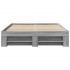Estructura de cama madera de ingeniería gris Sonoma 135x190