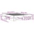 Estructura de cama madera de ingeniería gris Sonoma 135x190