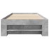 Estructura de cama madera de ingeniería gris hormigón 75x190