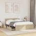 Cama con cabecero madera de ingeniería roble Sonoma 140x200