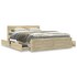 Cama con cabecero madera de ingeniería roble Sonoma 140x200