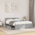 Cama con cabecero madera de ingeniería gris hormigón 120x200