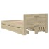 Cama con cabecero madera de ingeniería roble Sonoma 75x190