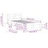 Cama con cabecero madera de ingeniería roble Sonoma 75x190