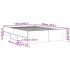 Estructura de cama madera de ingeniería blanca 120x200