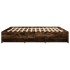 Estructura de cama sin colchón roble ahumado 180x200
