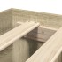 Estructura de cama madera de ingeniería roble Sonoma 160x200
