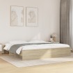 Estructura de cama sin colchón roble Sonoma 180x200 cm