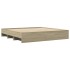 Estructura de cama sin colchón roble Sonoma 180x200