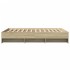 Estructura de cama sin colchón madera roble Sonoma 140x200