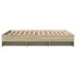 Estructura de cama sin colchón madera roble Sonoma 150x200