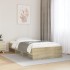 Estructura de cama sin colchón madera roble Sonoma 100x200
