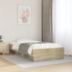 Estructura de cama sin colchón madera roble Sonoma 100x200 cm