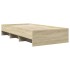 Estructura de cama sin colchón madera roble Sonoma 90x200