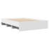 Estructura de cama madera de ingeniería blanca 140x190