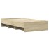 Estructura de cama sin colchón madera roble Sonoma 90x190