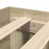 Estructura de cama sin colchón madera roble Sonoma 140x190