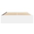 Estructura de cama madera de ingeniería blanca 135x190