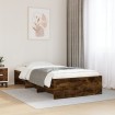 Estructura de cama sin colchón madera roble ahumado 90x190 cm