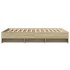 Estructura de cama sin colchón madera roble Sonoma 120x190