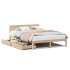 Estructura de cama con cajones madera maciza de pino 120x200