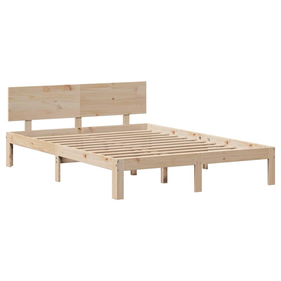 Estructura de cama con cajones madera maciza de pino 120x200