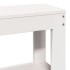 Estructura de cama sin colchón madera de pino blanca 140x190