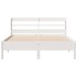 Estructura de cama sin colchón madera de pino blanco 135x190