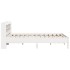 Estructura de cama sin colchón madera de pino blanco 135x190