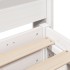 Estructura de cama sin colchón madera de pino blanco 135x190