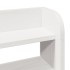 Estructura de cama sin colchón madera de pino blanca 150x200