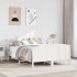 Estructura de cama sin colchón madera de pino blanca 140x190