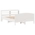 Estructura de cama sin colchón madera de pino blanca 140x190