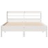 Estructura de cama sin colchón madera maciza de pino 160x200