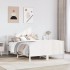 Estructura de cama sin colchón madera de pino blanca 140x200