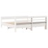 Cama sin colchón madera maciza de pino blanca 180x200