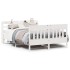 Estructura de cama sin colchón madera de pino blanca 140x190