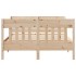 Estructura de cama sin colchón madera de pino blanca 140x200