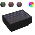 Mesa de centro con LED madera de ingeniería negro 70x50x30