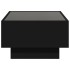 Mesa de centro con LED madera de ingeniería negro 70x50x30