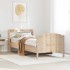 Estructura de cama sin colchón madera maciza pino 75x190