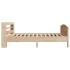 Estructura de cama sin colchón madera maciza pino 75x190